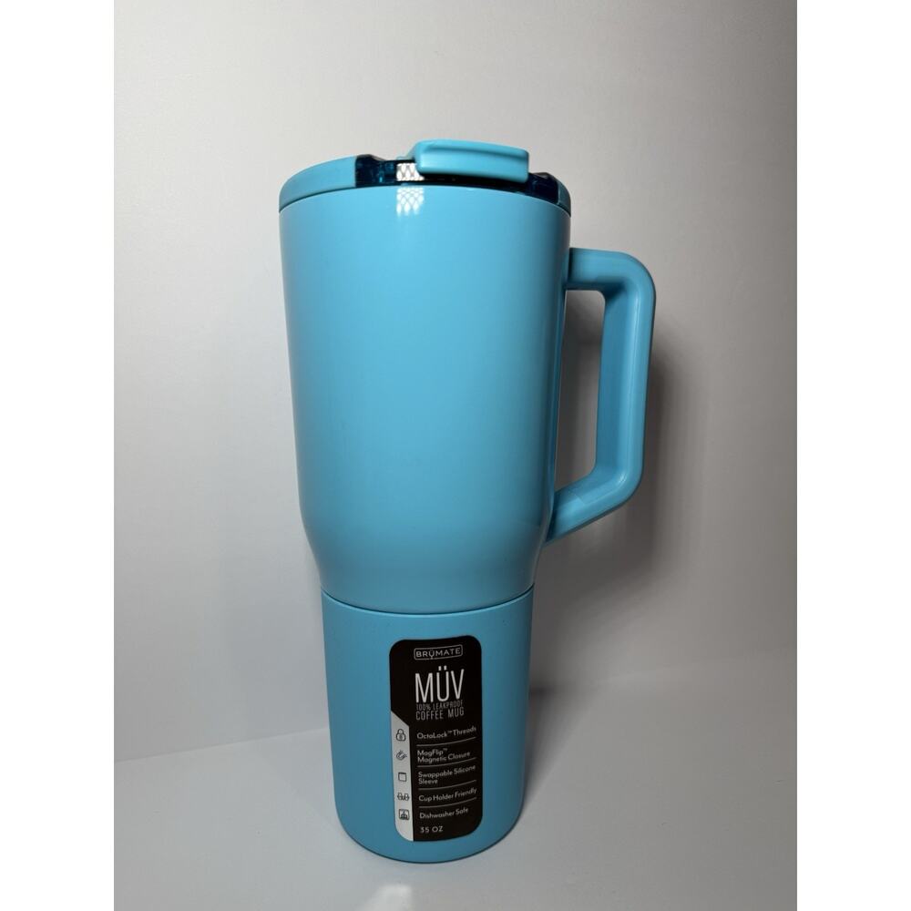BruMate Limited Edition ELECTRIC BLUE 35oz Muv Mug Tumbler BNWT